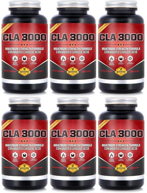 비타모프 랩스 CLA 3000 공액 리놀레산 소프트젤 180정, 6개