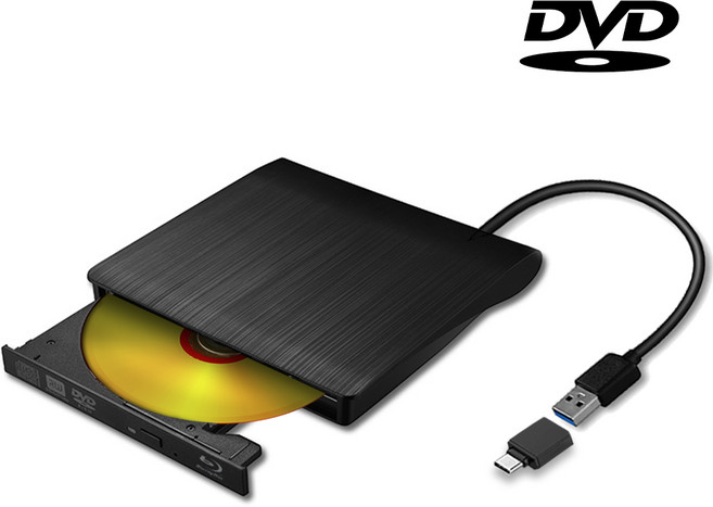 노트케이스 USB 3.0 DVD RW 멀티 외장형 ODD, NC-MULTI8X (블랙), 1개