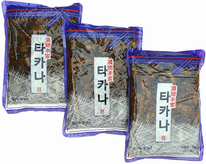 새마원 토호 타카나 일본 갓절임 갓장아찌, 1kg, 3개