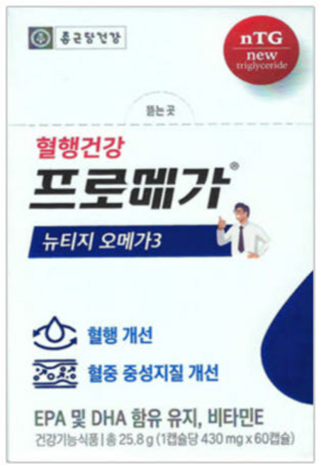 프로메가 뉴티지 오메가3 25.8g, 60정, 1개