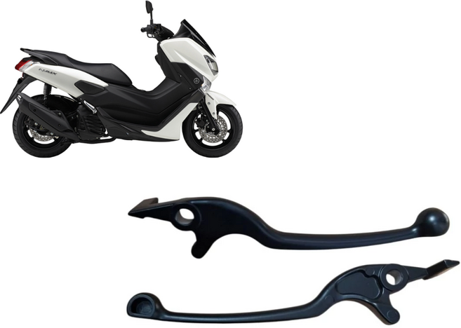 야마하 N-MAX125 / 155 (18-24) 좌우 순정 레버 2DP-H3912 2DP-H3922, 검정, 1세트
