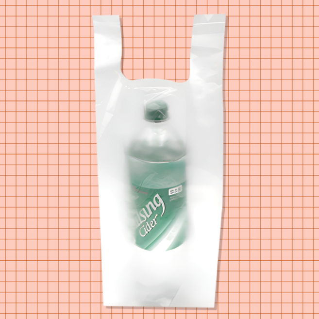 HDPE 1구 음료 봉투 무지 대, 5000개, 1.5L
