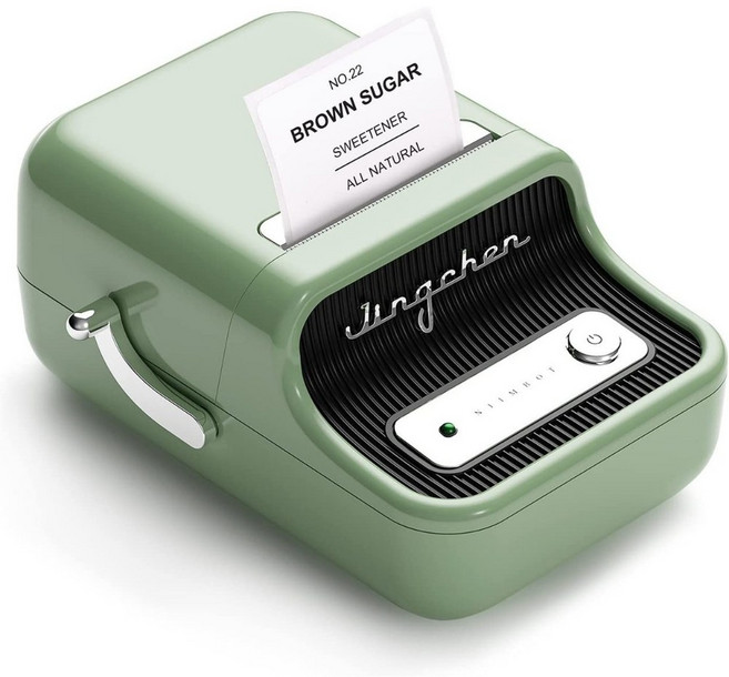 님봇 Niimbot B21 네임스티커 라벨프린터, B21프린터 그린+사각화이트40x30, 1개