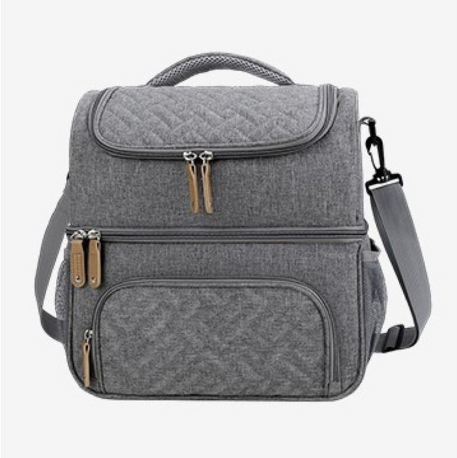 어썸앤유 2단 멀티 보냉가방 아이스가방 쿨러백 25L 회색, 그레이, 1개