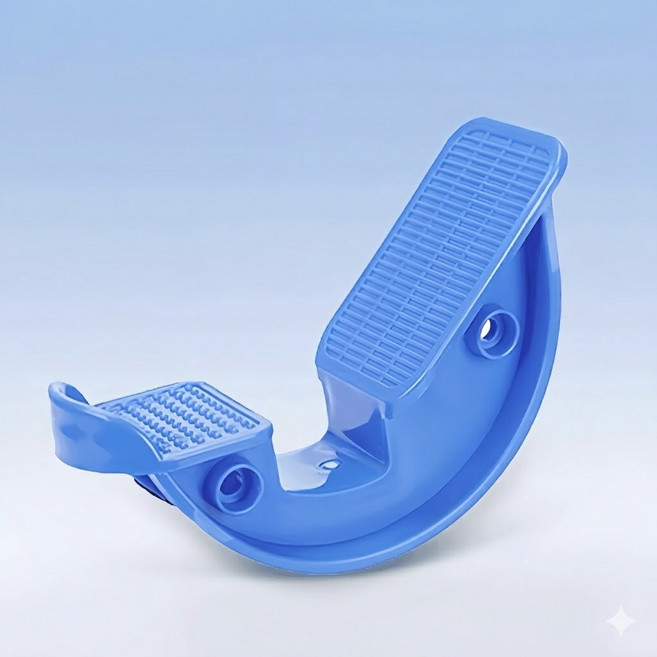 라이트닝웍스 파워스텝 발목 관절 아킬레스건 족저근막 발목 재활 스트레칭 발판 세트, 블루