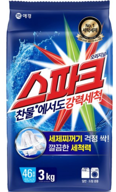 애경 스파크3kg, 3kg, 1개