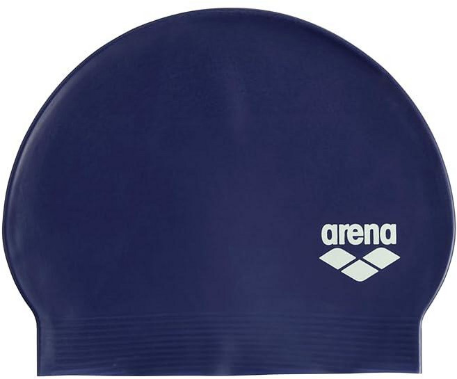 Arena 유니 소프트 라텍스 II 수영 모자 여성 및 남성용 피트니스 수영 인텐시브 트레이닝 내구성 있는 부드럽고 신축성 있는 목욕 플랫 캡 블랙/화이트 134188, Black/White
