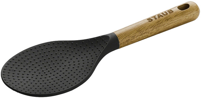 스타우브 밥 주걱 22.5cm, 1개, 우드 + 블랙