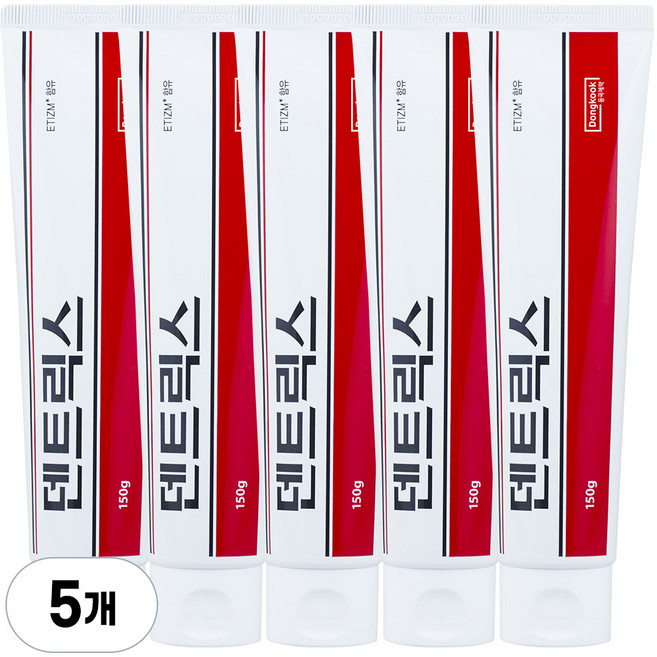 동국제약 덴트릭스 치약 에티즘 함유, 150g, 5개