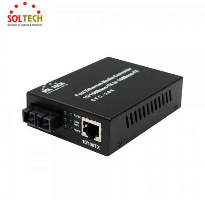 솔텍 SFC200-SCS 100Mbps SC 싱글 광컨버터