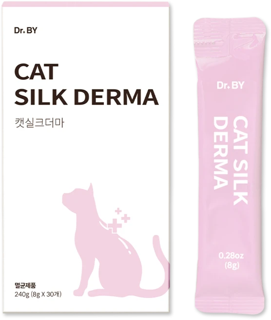 닥터바이 캣실크더마 고양이 피부 영양제 비듬 털빠짐 턱드름 관리, 1세트, 피부/피모, 30회분 - 쿠팡