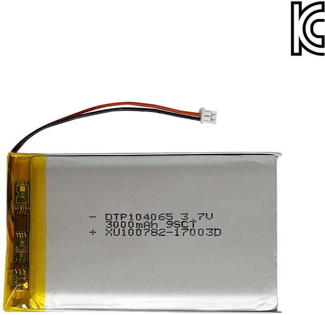 [리튬폴리머] DTP 104065 3.7V 3000mAh, 1개, 1개입