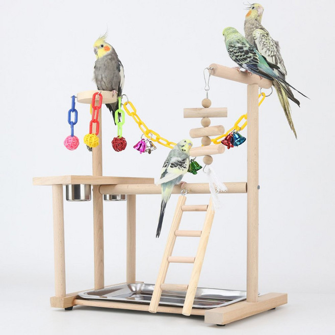 앵무새놀이터 새장 장난감 세트 빗창 횟대 날림장 용품 횃대 스트레스해소, 옵션14, 1개