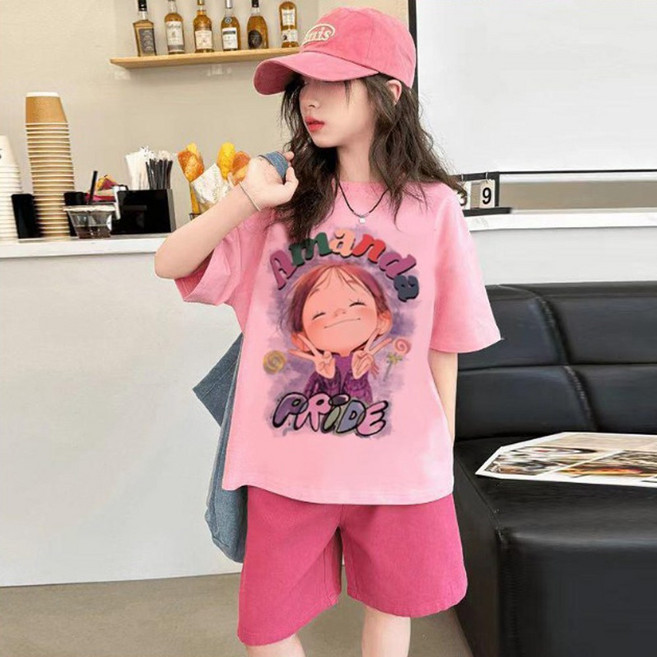 재한 캐주얼 주니어 반팔 상하복세트 [2678]