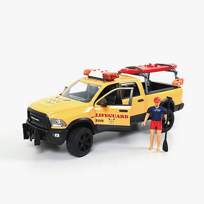 브루더 닷지 RAM 2500 수상구조대 차량과 피규어 BR02506, 1개