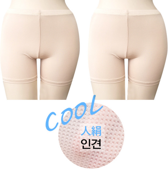 여성용 쿨메쉬 드로즈 2p 인견바지 2종세트