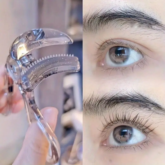 내추럴 컬링 휴대용 속눈썹 뷰러 2P 세트, 1세트, 그레이