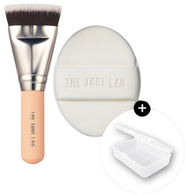 THE TOOL LAB, 1套, 輕盈款粉撲刷具組(白色)