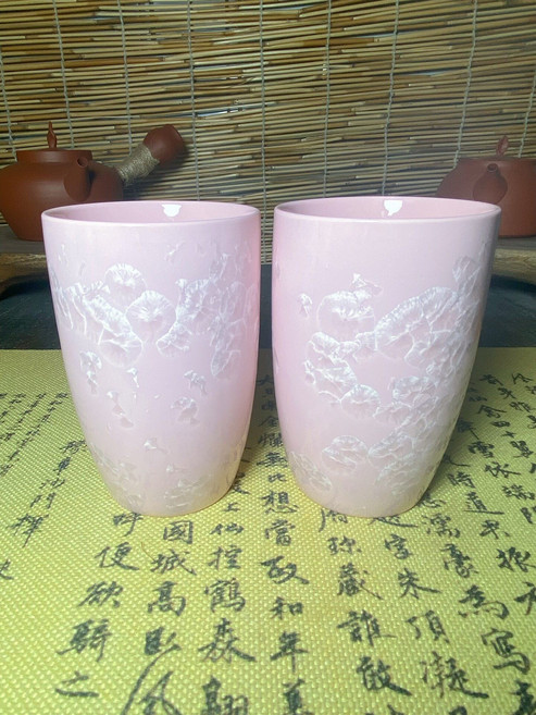 冰花瓷 馬克杯 陶瓷 水杯 附容量400ml 高度11.8cm, 如圖所示, 1個