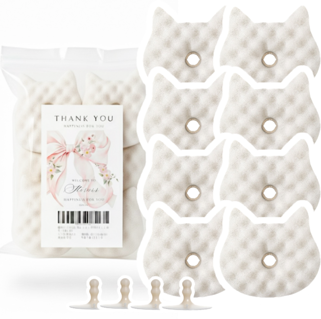 하루르르 주방 설거지 우레탄 수세미 화장실청소, 1세트, 8개입