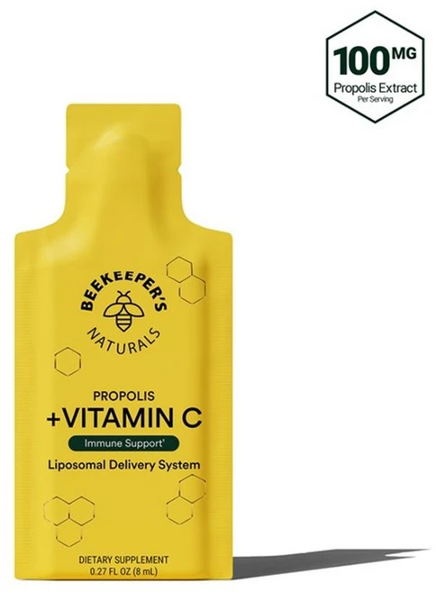 비키퍼 짜먹는 프로폴리스 비타민C 12개입 (각 8ml) Propolis Beekeepers Naturals - 쿠팡