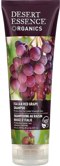 Desert Essence 모발 관리 오가닉스 샴푸 이탈리안 적포도 8 fl oz(237 ml) 2팩, 237ml, 1개 - 쿠팡
