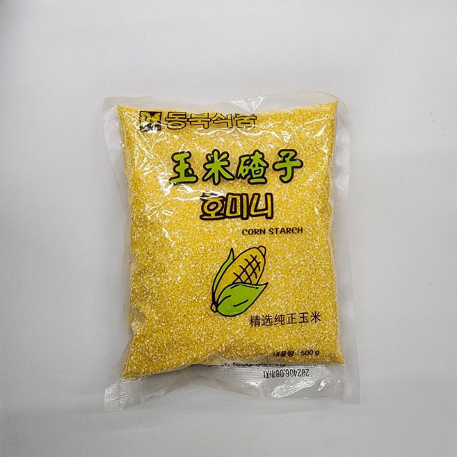 옥수수쌀(호미니)소 대500g 멥쌀호미니옥수수쌀 잡곡밥 죽 YUMICHAZI, 작은 알맹이(호미니), 500g, 1개