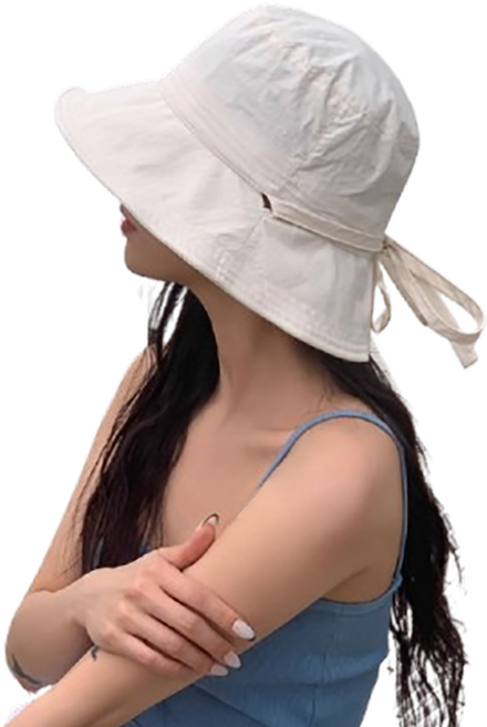 또또무 챙넓은 바스락 벙거지모자 버킷햇 모자 턱끈