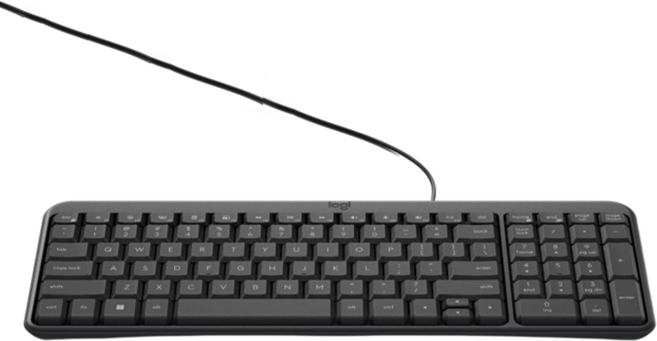 로지텍 K106 유선키보드, 제조사축, 블랙