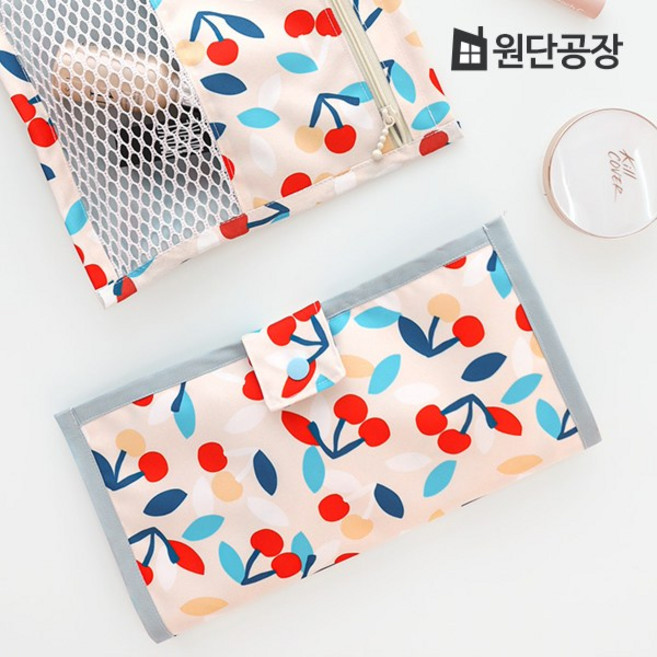 원단공장 방수천 가방지 대폭 폴리 300D 탄탄한 방수원단 식탁보 과일 A2557 OT, 1개, 폴리트윌 방수 체리코코 063