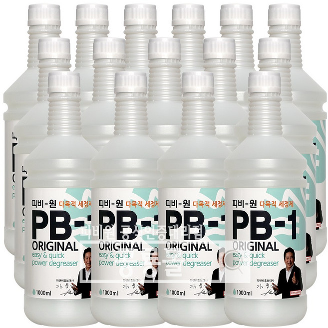 PB-1 (피비원) 리필형 박스 1000mlㅣ크리너 세정제, 1L, 15개