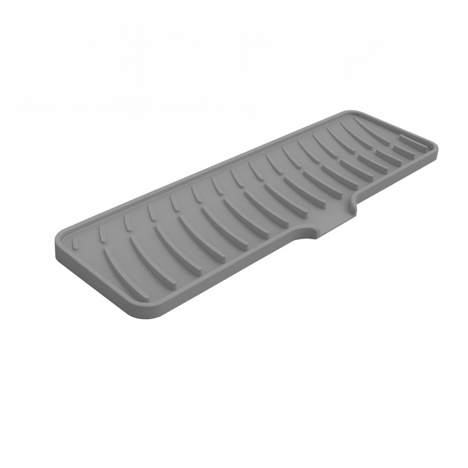 씽굿 실리콘 다용도 주방 욕실 건조대 매트, 그레이, 1개