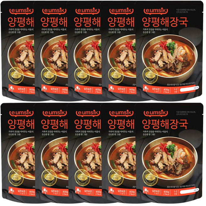 실온제품 이음식 양평해장국 800g, 10개