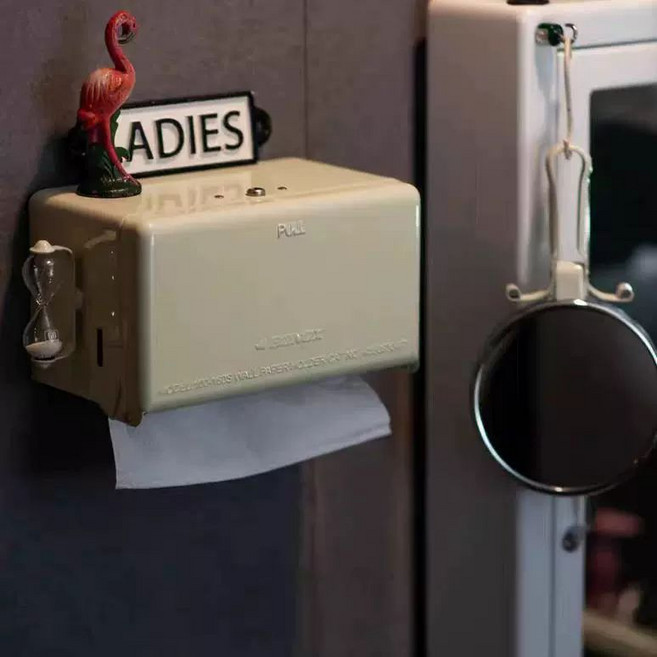 덜튼 티슈 휴지 TISSUE 케이스 철제 온리픽, 1개