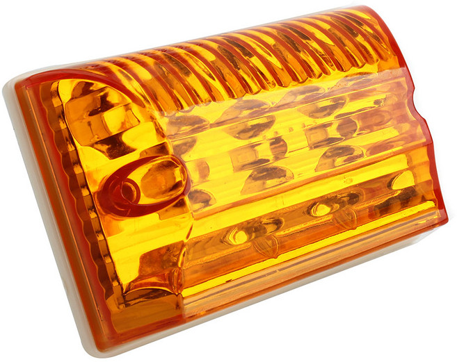 차량용 12V 주황 LED 차폭등 사이드 라이트 시그널 램프 화물차 보조 트럭 버스 후진 후미등, 1개