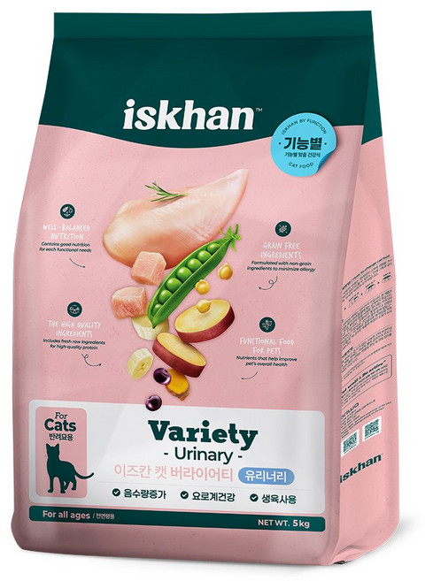이즈칸 캣 버라이어티 유리너리5kg, 유리너리, 5kg, 2개
