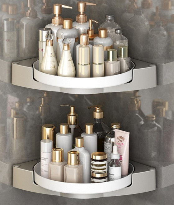 코네 투명 360도 회전 화장품 정리함 대용량, 단일