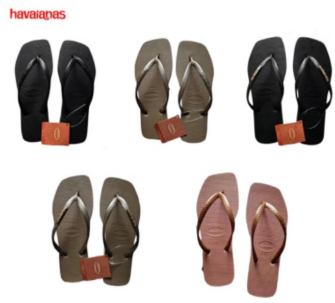 하바이아나스 HAVAIANAS 슬림 스퀘어 플립플랍