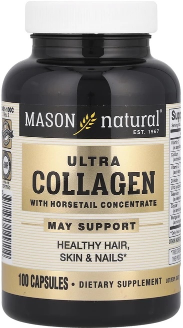 Mason Natural 울트라 콜라겐 쇠뜨기 농축물 함유 캡슐 100정, MasonNatural울트라콜라겐쇠뜨기농축물함유캡슐10, 1개 - 쿠팡