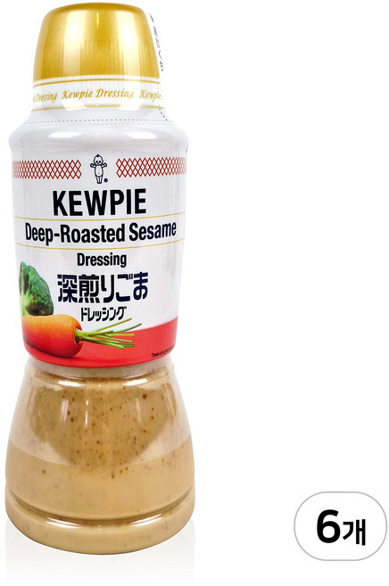 큐피 참깨 드레싱, 380ml, 6개
