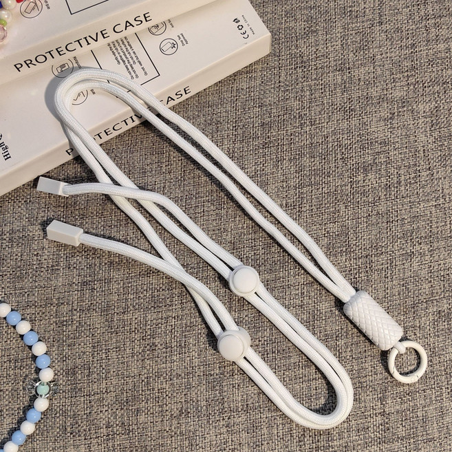 이프로 핸드폰 목걸이 스트랩 11색 전기종가능, 1개, 화이트