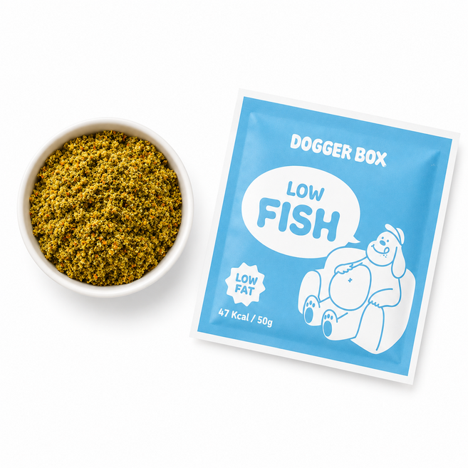 강아지 화식 사료 토핑 저단저지 도거박스, 30개, 50g, 흰살생선