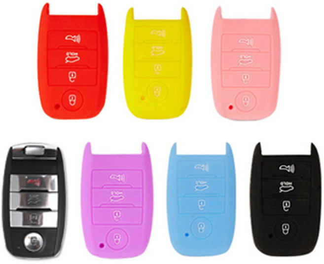 실리콘 자동차 키 케이스 키홀더 키 커버, 11.K-1, 핑크