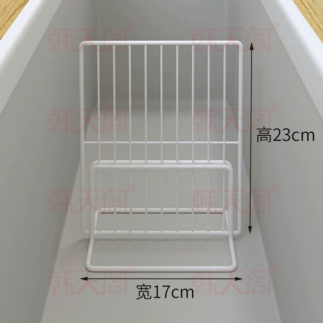 냉동고 칸막이 냉장고 공간 분리 마트 진열 상품 분류 정리 가이드 간격 조절 보관, 17x23cm