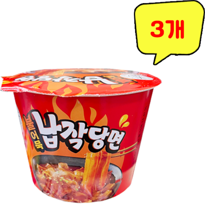 미정당 불어묵 납작당면, 3개, 353.2g