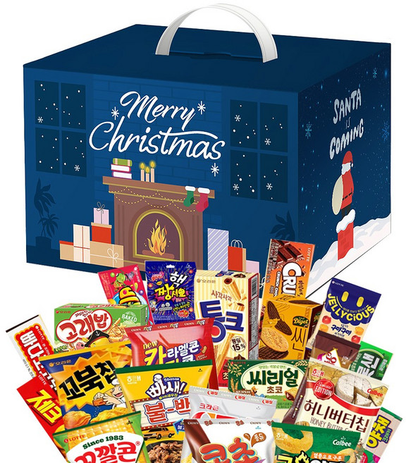 크리스마스 과자선물세트 랜덤 15p (N) 어린이날 생일 간식, 1개