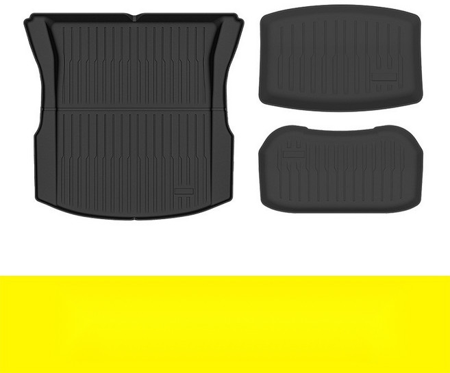 테슬라 모델Y 모델3 차량용 발매트 카매트 풋매트 오리지널 패턴 새로운 버전 Highland 전면 및 후면 트렁크, 모델3 트렁크매트(전후면)