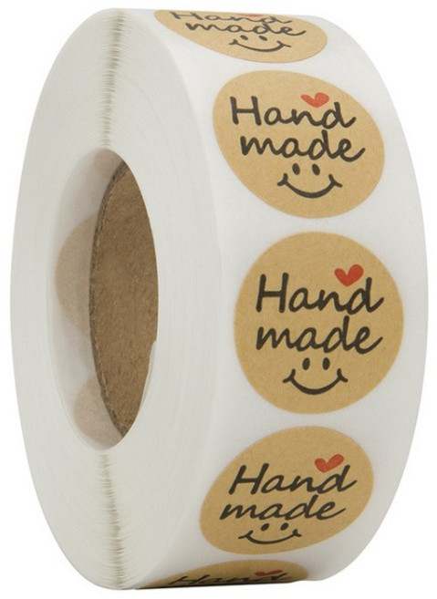 핸드메이드 스마일 스티커 handmade 500매, 13. 핑크 땡큐, 1개