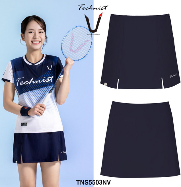 테크니스트 스커트 배드민턴 치마바지 일자 네이비 TNS5503NV