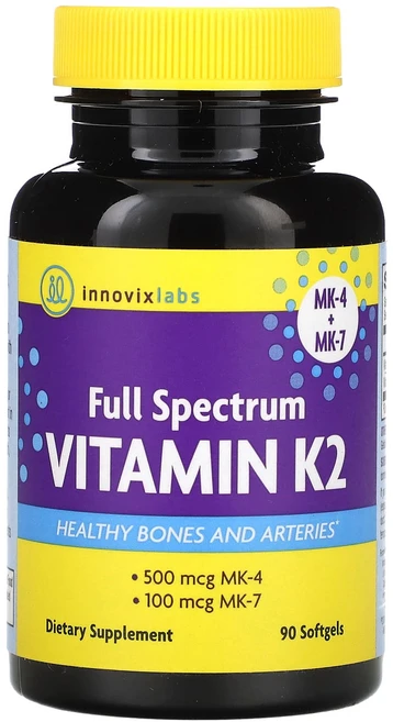 행복하고 건강하게 InnovixLabs 풀 스펙트럼 비타민K2 소프트젤 90정 백년회로하세요, InnovixLabs풀스펙트럼비타민K2소프트젤90정 - 쿠팡